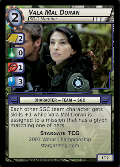 Vala Mal Doran, SG-1 Member