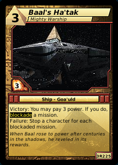 Baal's Ha'tak, Mighty Warship