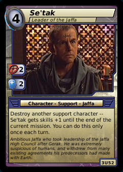 Se'tak, Leader of the Jaffa