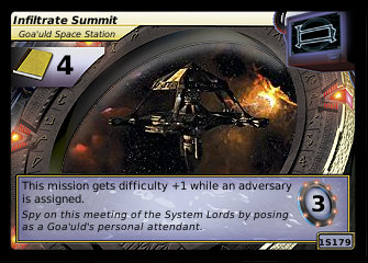 Infiltrate Summit, Goa'uld Space Station