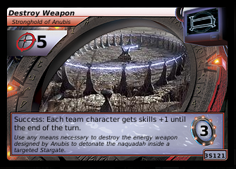 Destroy Weapon, Stronghold of Anubis