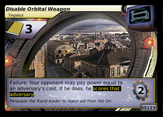 Disable Orbital Weapon, Tegalus